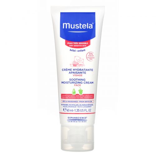 Mustela, Baby, Soothing Moisturizing Face Cream, 1.35 fl oz (40 ml)