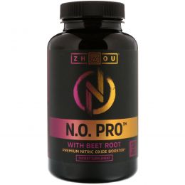 Zhou Nutrition, Смесь N.O. Pro, добавка с оксидом азота премиального качества, 120 капсул