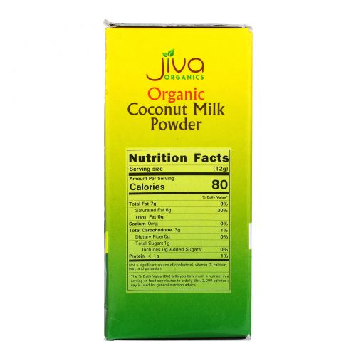 Jiva Organics, Organic Coconut Milk Powder, 5.2 oz (150 g)