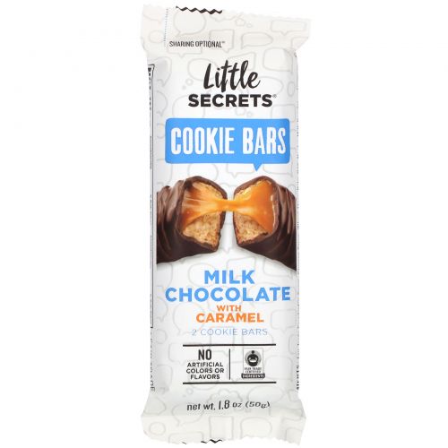 Little Secrets, Milk Chocolate Cookie Bar, Caramel, 1.8 oz (50 g)