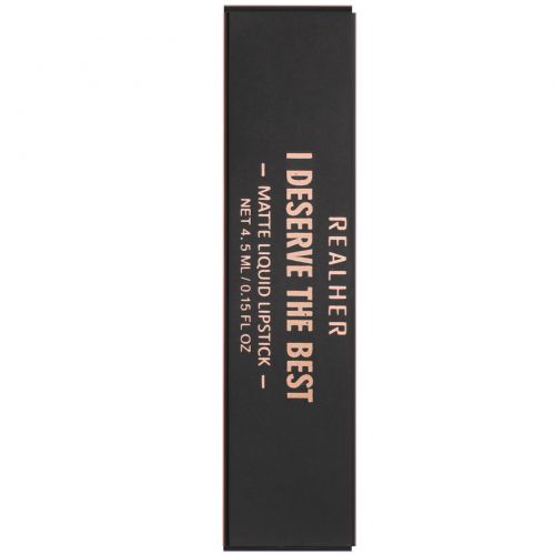 RealHer, I Deserve the Best, Matte Liquid Lipstick, Deep Mauve, 0.15 fl oz (4.5 ml)