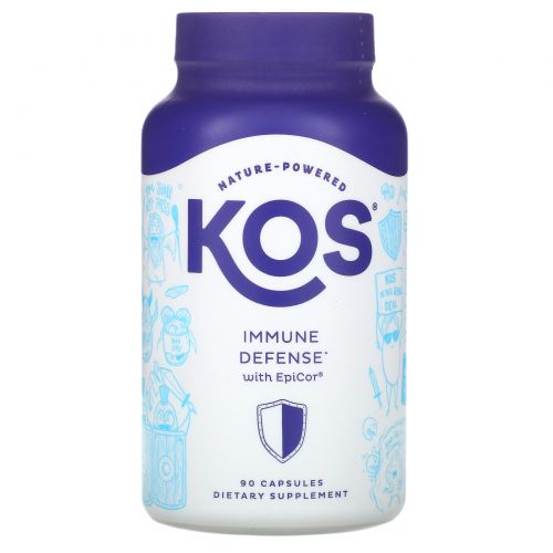 KOS, Immune Defense with EpiCor, 90 Capsules