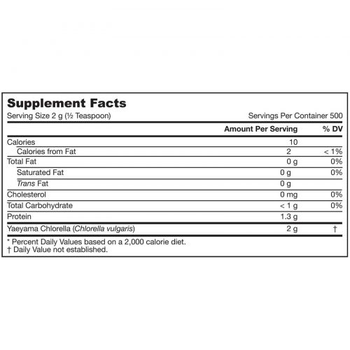 Jarrow Formulas, Хлорелла Yaeyam, порошок 35,3 унции (1 кг)