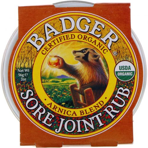 Badger Company, Sore Joint Rub, смесь арники, 56 г