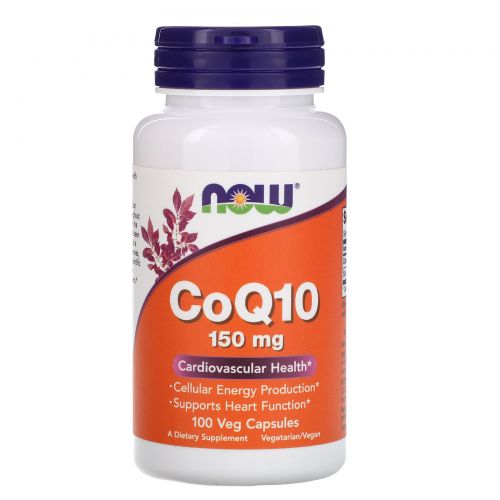 Now Foods, Коэнзим Q10, 150 мг, 100 капсул