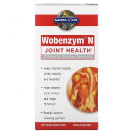 Wobenzym, Wobenzym N, Здоровье суставов, 800 таблеток, покрытых кишечнорастворимой оболочкой