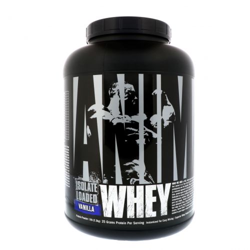 Universal Nutrition, Animal Whey Isolate Loaded, Vanilla, 5 lb (2.3 kg)