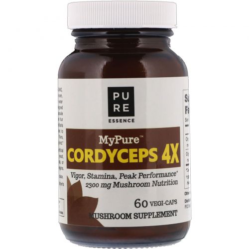 Pure Essence, MyPure, Cordyceps 4X, 60 Vegi-Caps