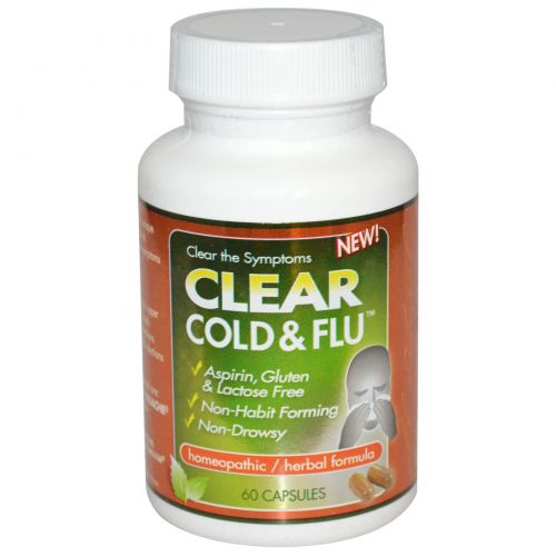 Clear Products, Clear Cold & Flu, 60 капсул