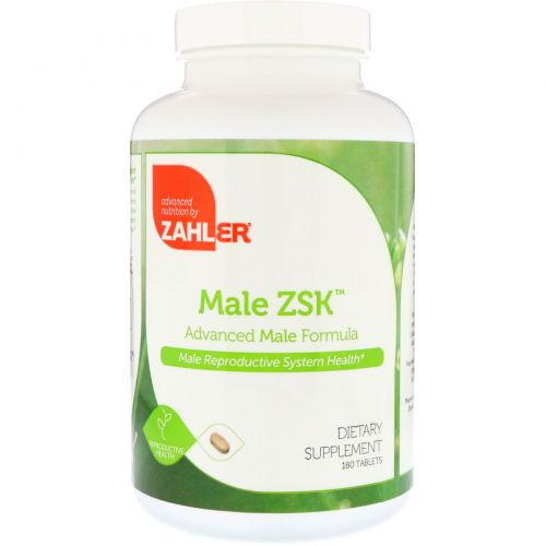 Zahler, Male ZSK, Advanced Male Formula, 180 Tablets