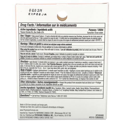 Physician's Formula, Inc., Mineral Wear, Компактная пудра с эффектом аэрографа SPF 30, прозрачный, 0,26 унции (7,5 г)