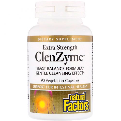 Natural Factors, Extra Strength ClenZyme, 90 Vegetarian Capsules