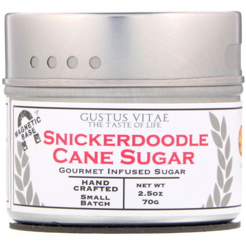 Gustus Vitae, Cane Sugar, Snickerdoodle, 2.5 oz (70 g)