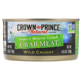 Crown Prince Natural, Симпатичное крабовое мясо белыми комками, 6 унций (170 г)