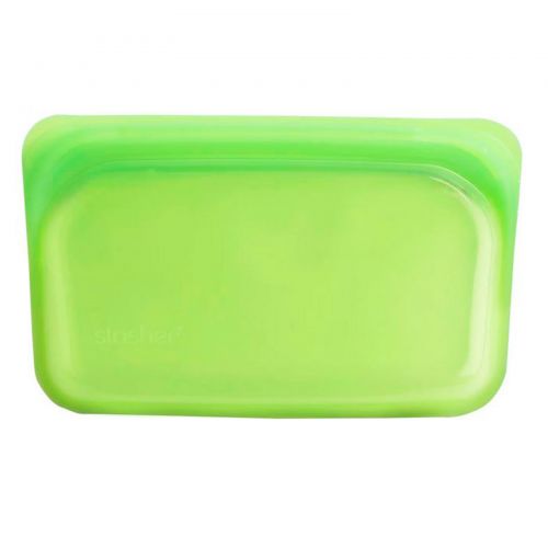 Stasher, Reusable Silicone Food Bag, Snack Size Small, Lime, 9.9 fl oz (293.5 ml)