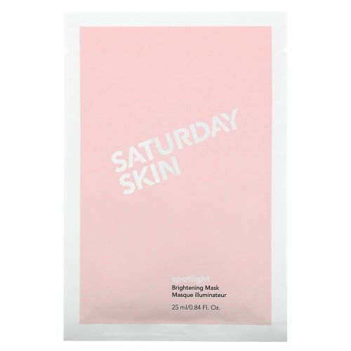 Saturday Skin, Spotlight, Brightening Mask, 5 Sheets, 0.84 fl oz (25 ml) Each