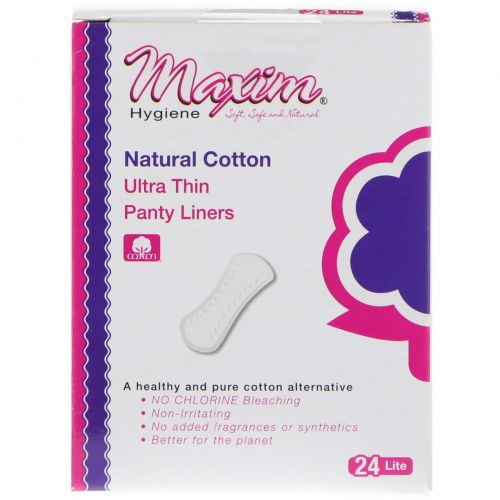 Maxim Hygiene Products, Ультра тонкие легкие ежедневные прокладки, 24 шт