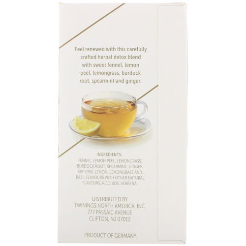 Twinings, Renew, Herbal Tea, Fennel & Burdock Root, Caffeine Free, 18 Tea Bags, 1.27 oz (36 g)