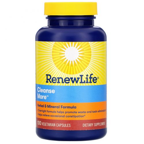 Renew Life, CleanseMore, 100 вегетарианских капсул