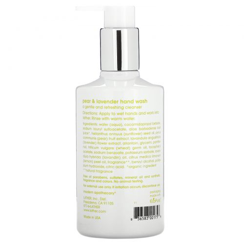 Lather, Pear & Lavender Hand Wash, 10 fl oz (295 ml)