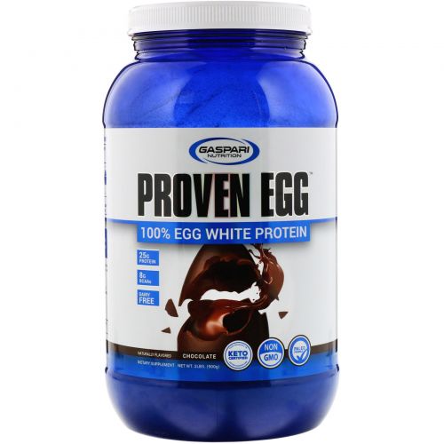 Gaspari Nutrition, Proven Egg, 100% протеин из яичного белка, шоколад, 900 г