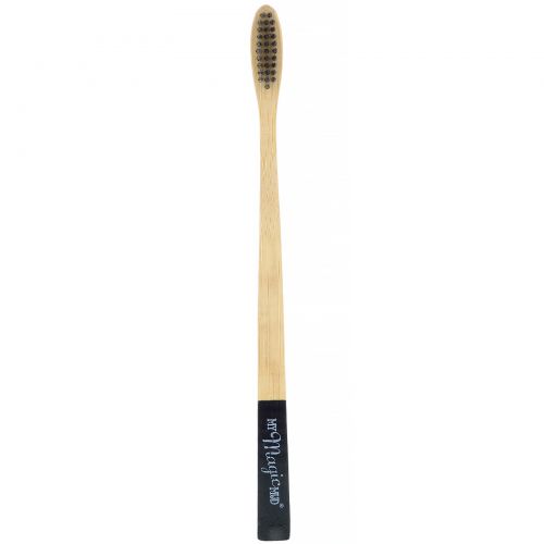 My Magic Mud, Bamboo Toothbrush, Activated Charcoal Infused Soft Bristles, 1 Toothbrush