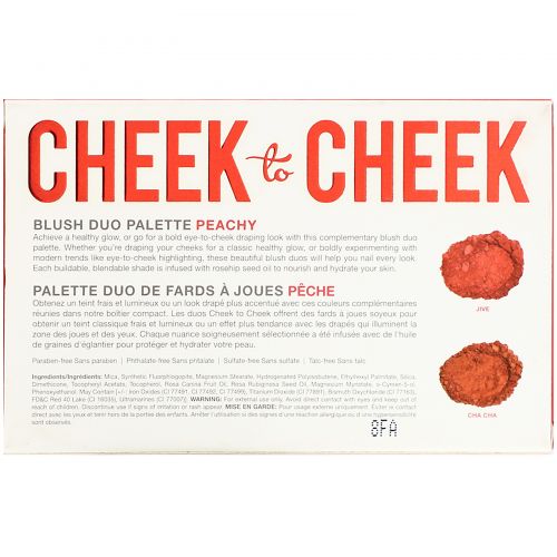 IBY Beauty, Cheek to Cheek Blush Palette, Peachy,  0.30 oz (8.4 g)