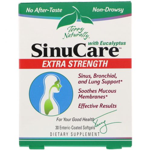 EuroPharma, Terry Naturally, SinuCare Extra Strength, 30 Enteric-Coated Softgels