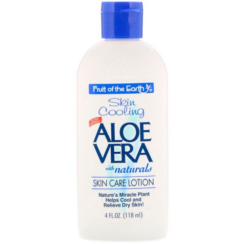 Fruit of the Earth, Skin Cooling, Aloe Vera Skin Care Lotion, 4 fl oz (118 ml)