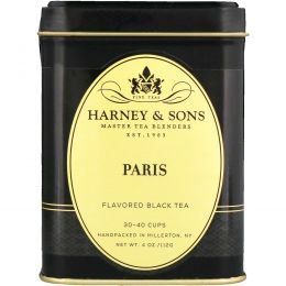 Harney & Sons, Черный чай, ароматизированный Париж, 4 унции