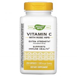Nature's Way, Витамин C-1000, с шиповником, 250 капсул