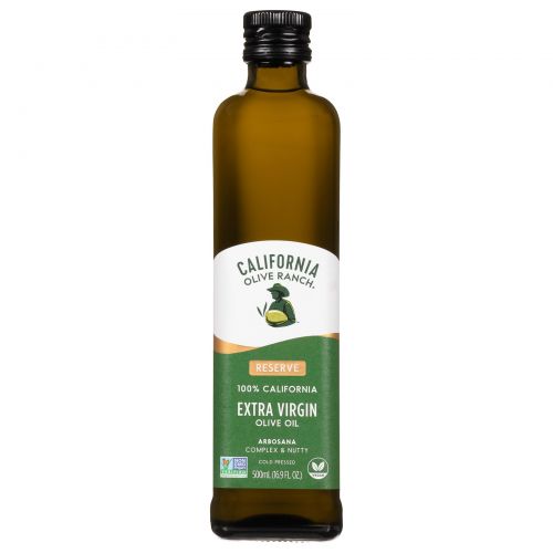 California Olive Ranch, Arbosana, оливковое масло холодного отжима, 16,9 жидких унций (500 мл)