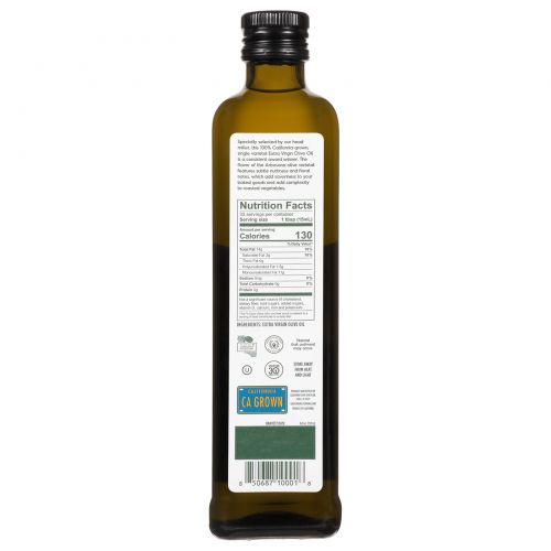 California Olive Ranch, Arbosana, оливковое масло холодного отжима, 16,9 жидких унций (500 мл)