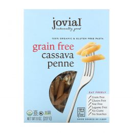 Jovial, Organic Grain Free Cassava Pasta, Penne, 8 oz (227 g)