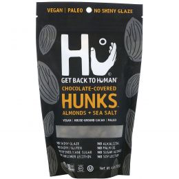 Hu, Chocolate Covered Hunks, Almonds + Sea Salt, 4 oz (113 g)