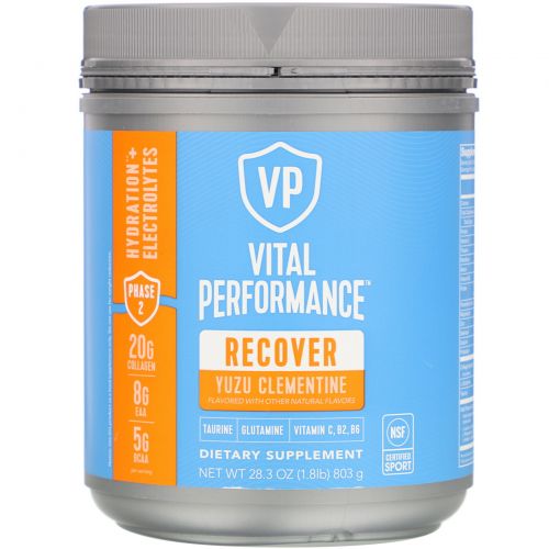 Vital Proteins, Performance, RecoveryWave, юдзу и клементин, 803 г (28,3 унции)