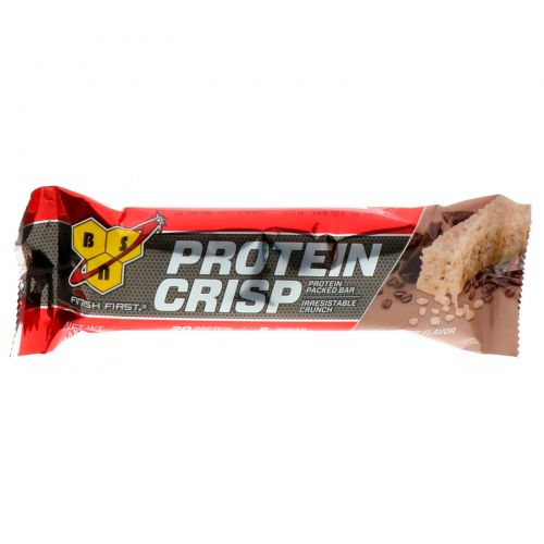 BSN, Protein Crisp, Mocha Latte Flavor, 12 Bars, 1.98 oz (56 g) Each