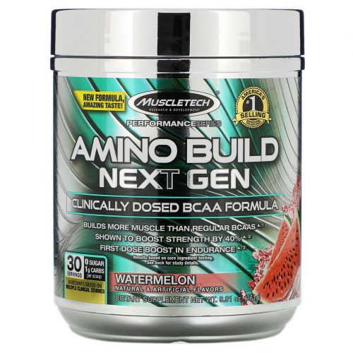 Muscletech, Amino Build Next Gen, Watermelon, 9.74 oz (276 g)