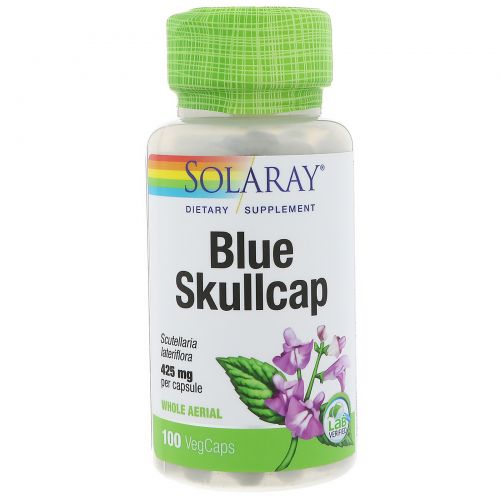 Solaray, Skullcap, 100 Veggie Caps
