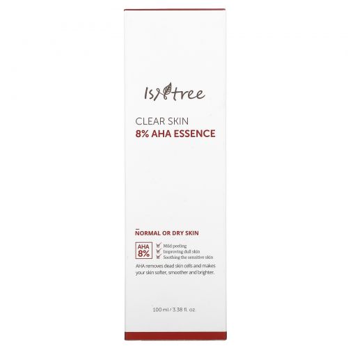 Isntree, Clear Skin 8% AHA Essence, эссенция, 100 мл (3,38 жидк. унции)