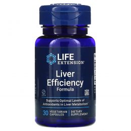 Life Extension, Liver Efficiency Formula, 30 растительных капсул