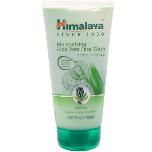 Himalaya, Moisturizing Aloe Vera Face Wash, for Normal to Dry Skin, 5.07 fl oz (150 ml)