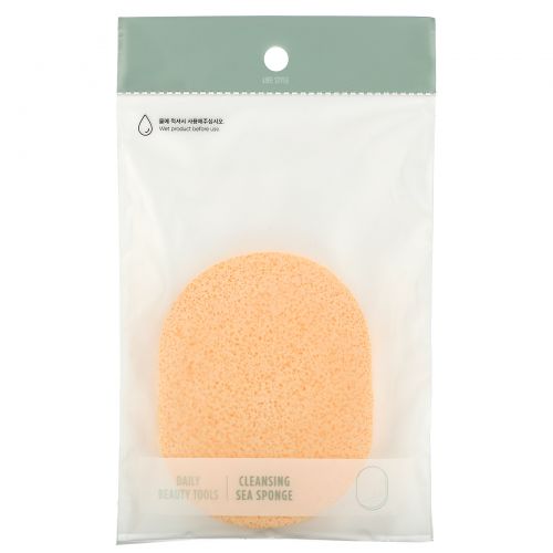 The Face Shop, Daily Beauty Tools, Cleansing Sea Sponge, 1 Sponge