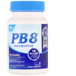 Nutrition Now, PB8, оригинальный состав, 60 пробиотических капсул