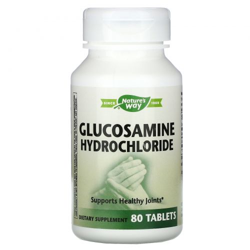 Nature's Way, FlexMax, гидрохлорид глюкозамина с защитой желудка, 80 таблеток