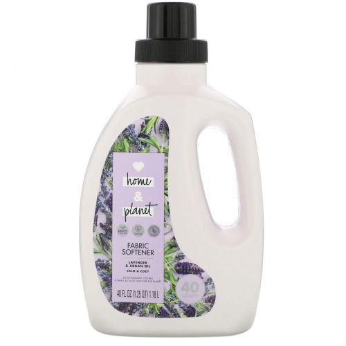 Love Home & Planet, Fabric Softener, Lavender & Argan Oil, 40 fl oz (1.18 l)