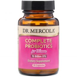 Dr. Mercola, Complete Probiotics for Women, 70 Billion CFU, 30 Capsules