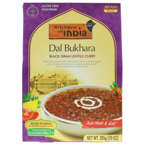 Kitchens of India, Даль бухара, фасоль мунга в соусе карри, 10 унций (285 г)