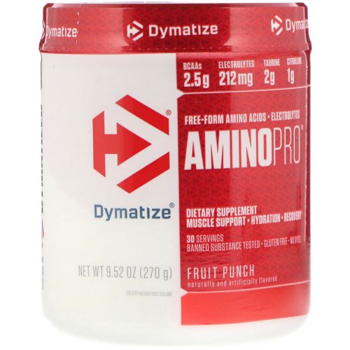 Dymatize Nutrition, AminoPro, фруктовый пунш, 9,52 унц. (270 г)