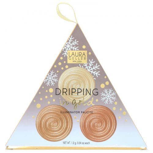 Laura Geller, Dripping in Gold, палетка хайлайтеров, 1,2 г (0,04 унции) каждый оттенок